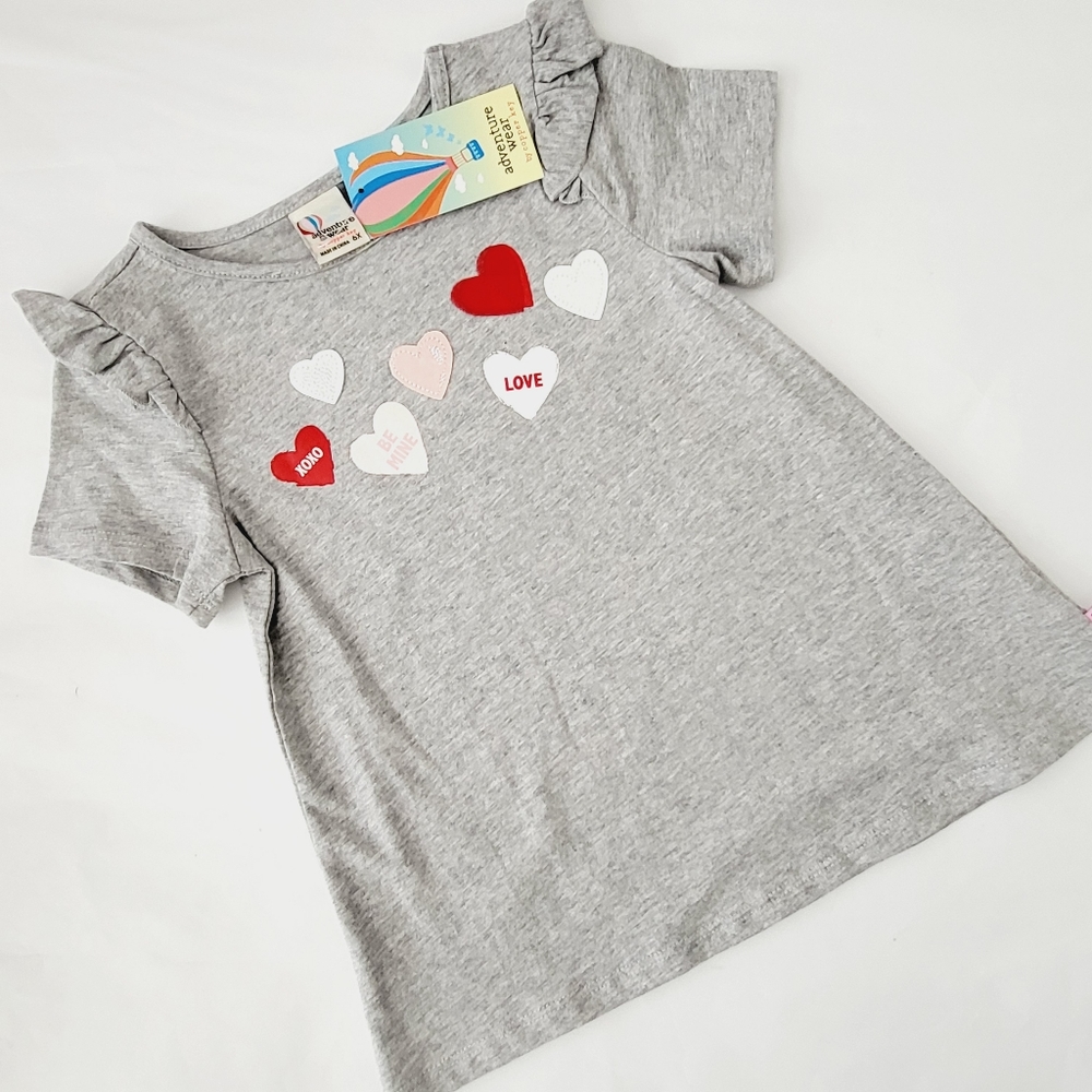 New Adventure Wear by Copper Key love heart tee. Perfect for Valentines